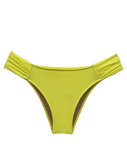 Tanga de biquíni lateral drapeado Lycra Cores - Imagem 4