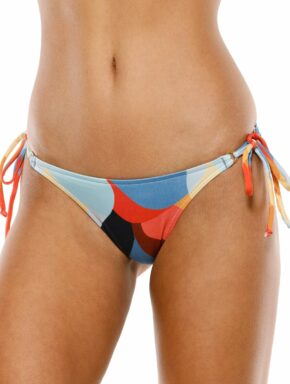 Tanga de biquíni amarração lateral argolinha dourada Positano