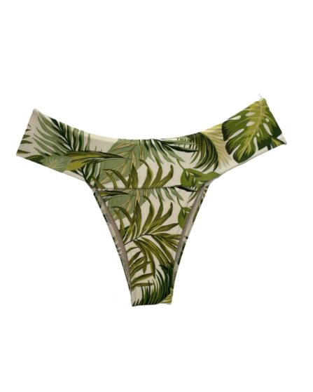 Tanga de biquíni cós pala larga Leaves - Imagem 3