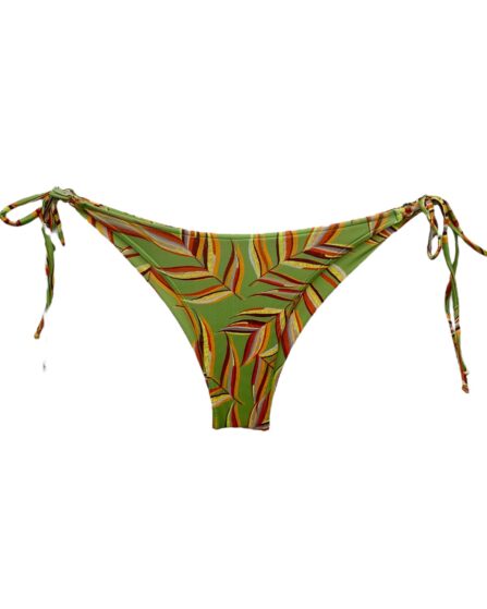 Tanga de biquíni com amarração lateral com argolas Jurere