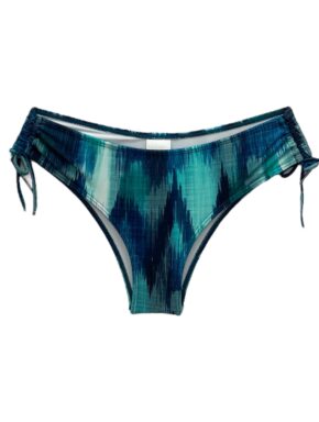 Tanga de Biquíni com Franzido Lateral Acqua