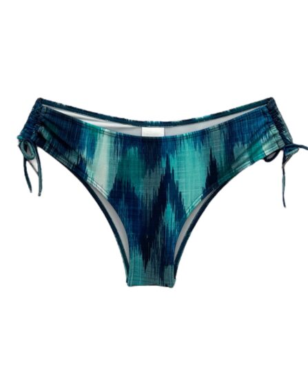 Tanga de Biquíni com Franzido Lateral Acqua