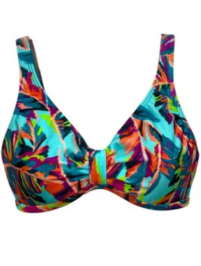 Top de Biquíni camiseta com detalhe frontal Caranda