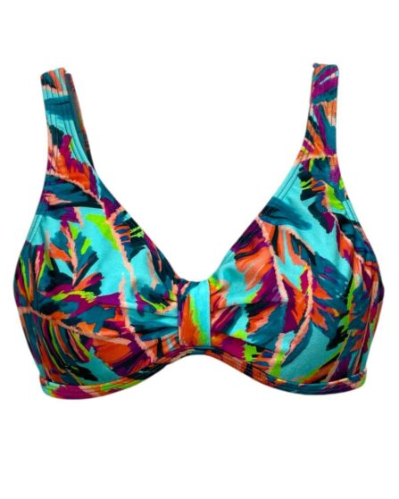 Top de Biquíni camiseta com detalhe frontal Caranda