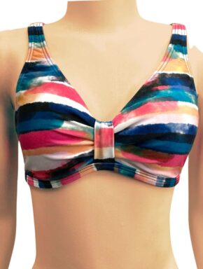 Top de Biquíni camiseta com detalhe frontal Playa