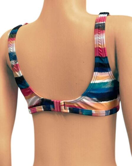 Top de Biquíni camiseta com detalhe frontal Plus Size Playa - Imagem 4