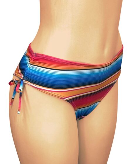 Tanga de Biquíni com Franzido Lateral Listra