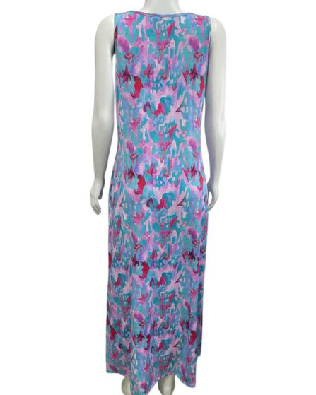 Vestido longo com decote V Lagoon - Imagem 2