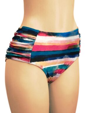 Tanga de Biquíni Cós Alto com Lateral Drapeada Playa