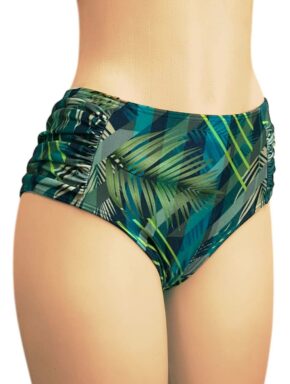 Tanga de Biquíni Cós Alto com Lateral Drapeada Planes
