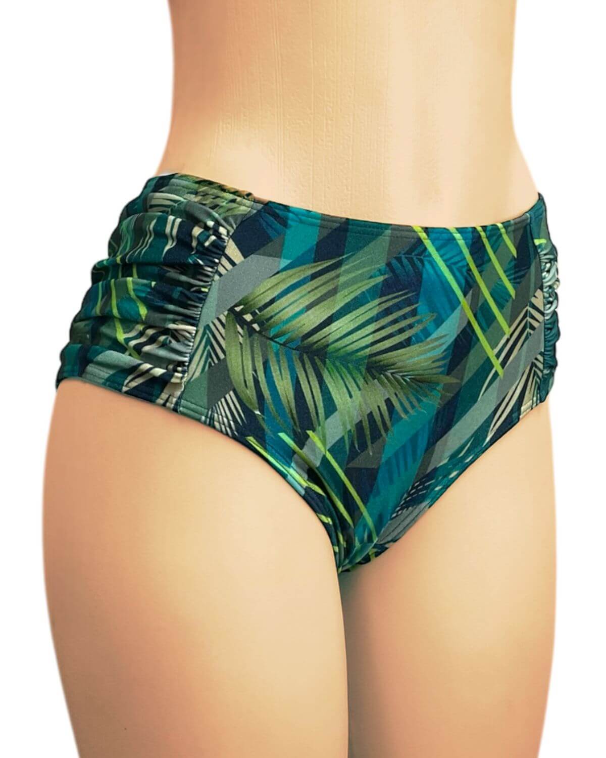 Tanga de Biquíni Cós Alto com Lateral Drapeada Planes