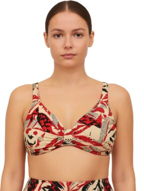 Top de Biquíni camiseta com detalhe frontal Plus Size Shangrila