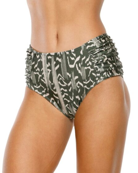 Tanga de Biquíni Cós Alto com Lateral Drapeada Soho