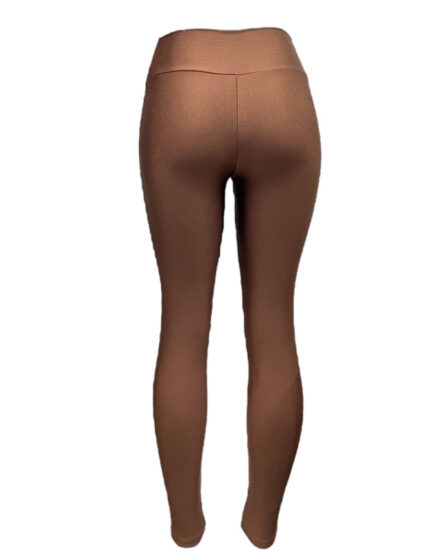 Calça Legging fitness Básica Cós Largo Capuccino - Imagem 5