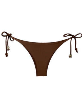 Tanga de biquíni com amarração na lateral com laços Beads Cores