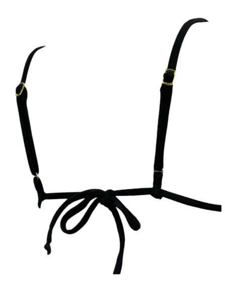Top de Biquíni cortininha Beads Preto - Imagem 4
