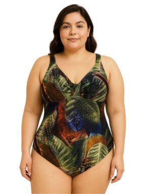 Maiô Plus Size Clássico com detalhe Frontal Alquimia
