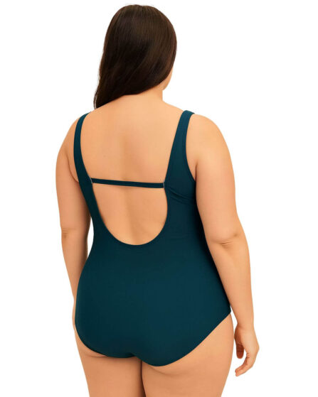 Maiô Plus Size Clássico com detalhe Frontal Lisos - Imagem 3