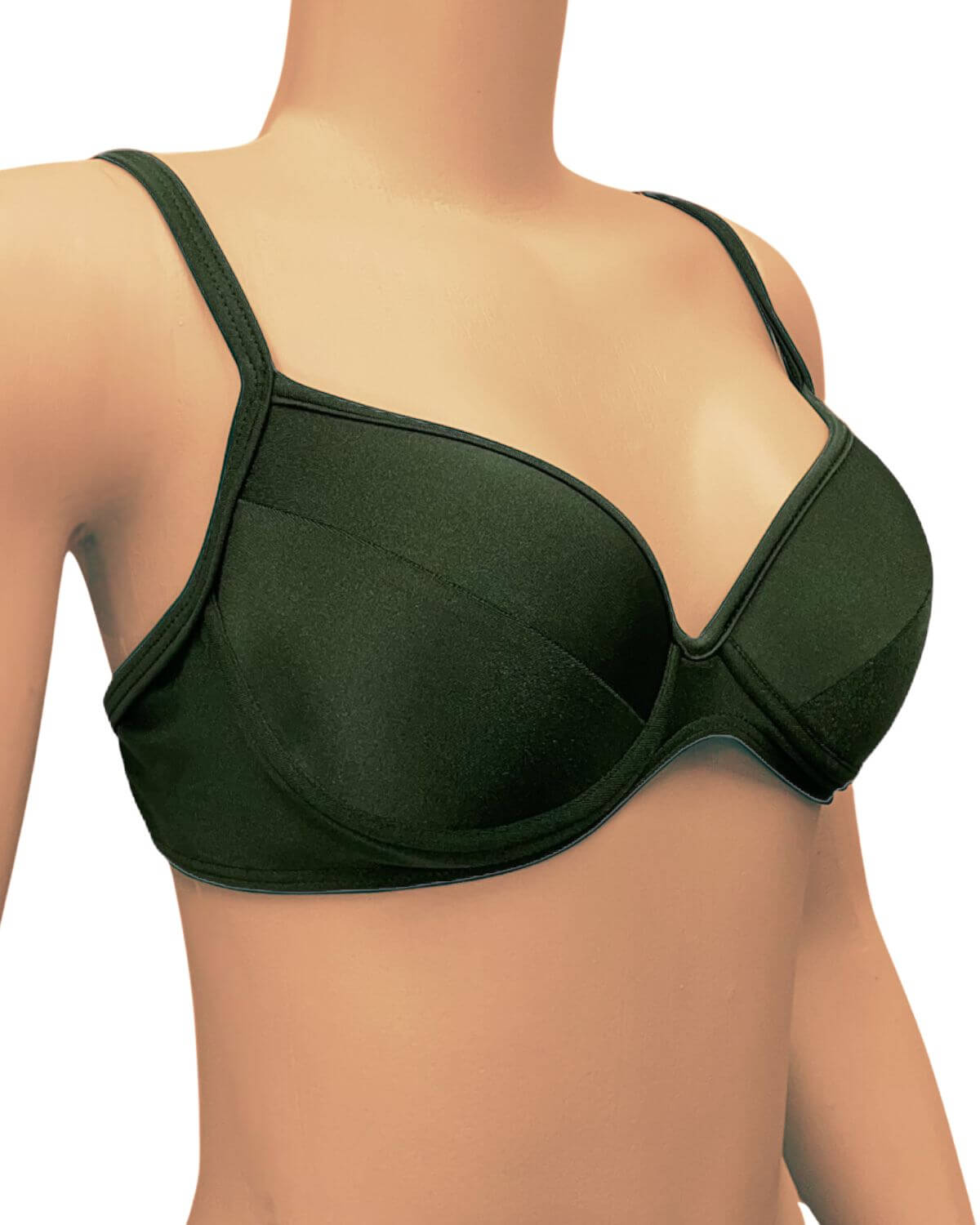 Top de biquíni meia taça com bojo Croco - Imagem 4