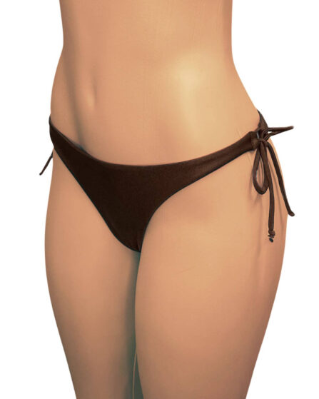 Tanga de biquíni com amarração na lateral Cappucino - Imagem 3