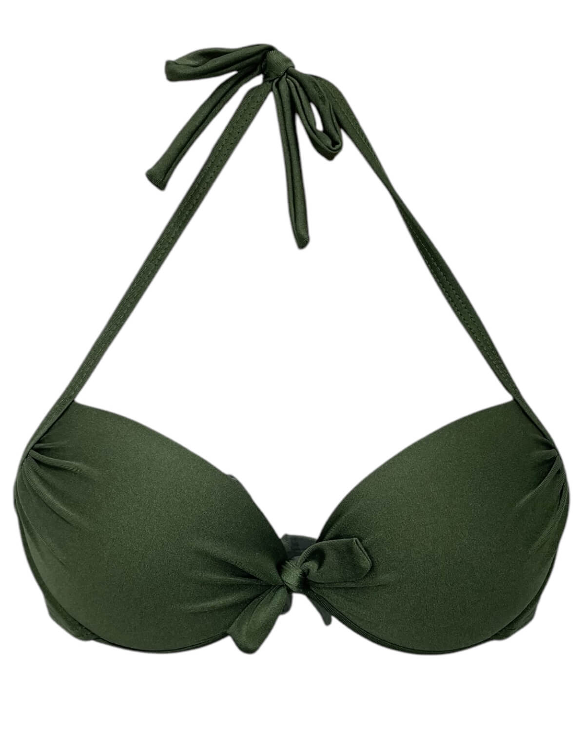 Top de biquíni Meia taça com laço Croco