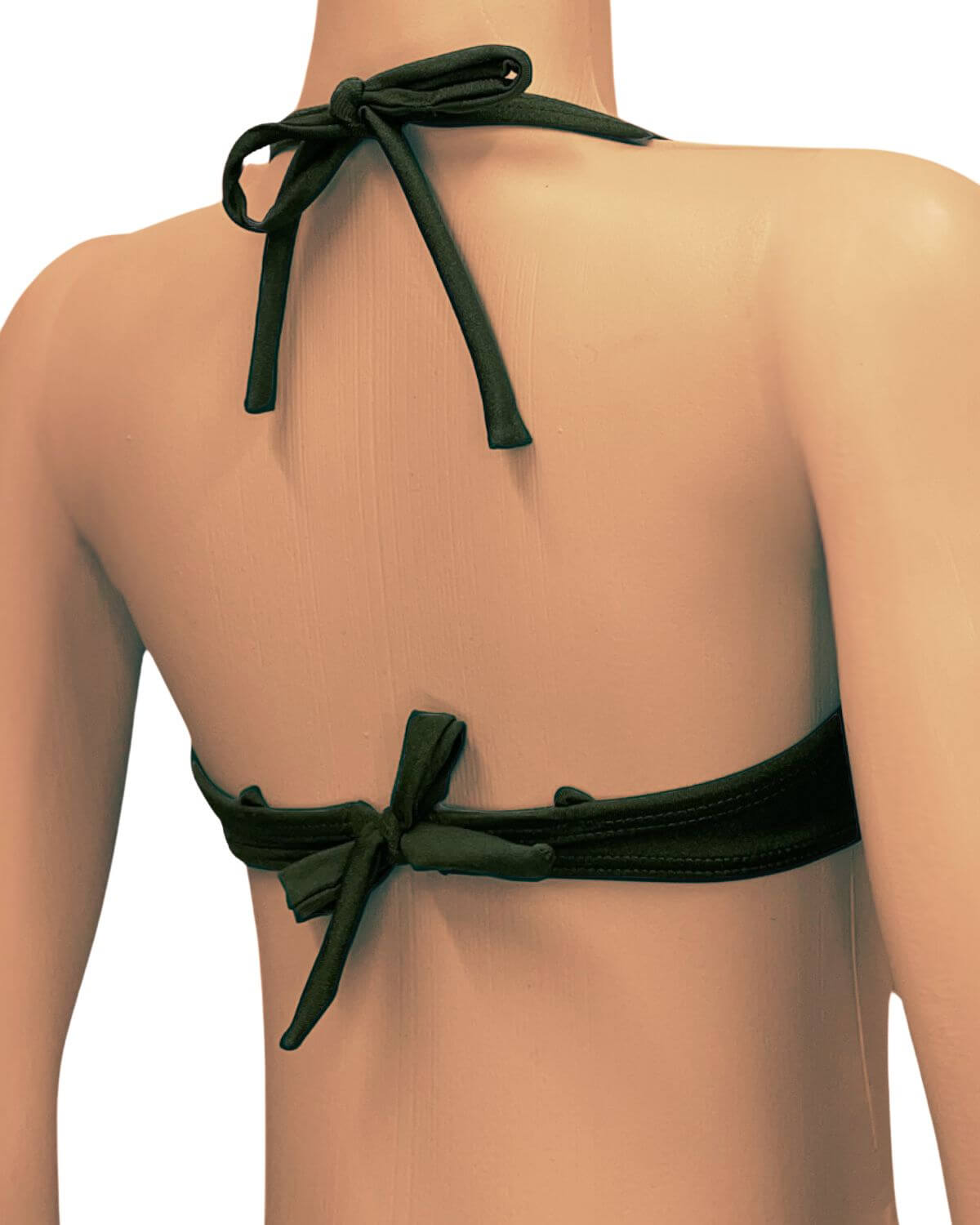 Top de biquíni Meia taça com laço Croco - Imagem 3