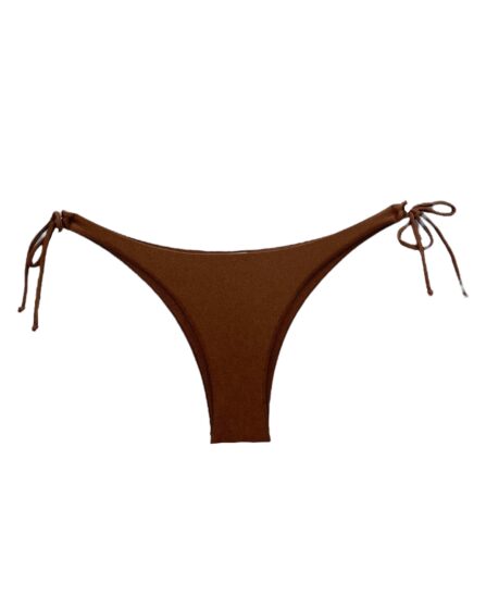 Tanga de biquíni com amarração na lateral Cappucino