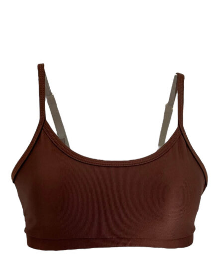 Top Fitness com bojo Lyon Cappuccino