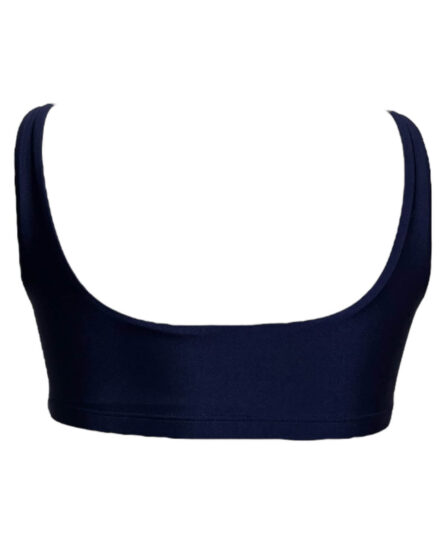 Top Camiseta Fitness Alça Larga Marinho - Imagem 3