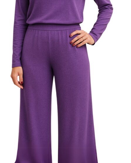 Calça Pantalona em Malha Lanzinha Cores - Imagem 2