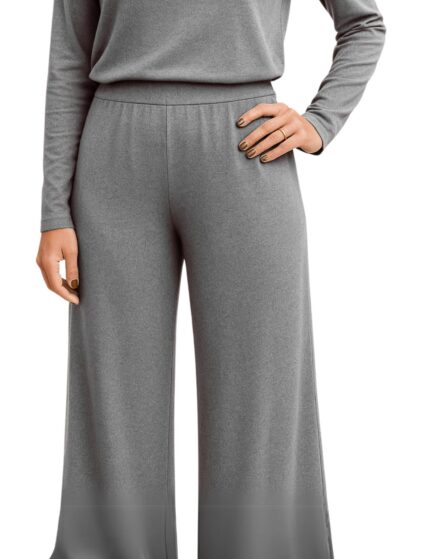Calça Pantalona em Malha Lanzinha Cores