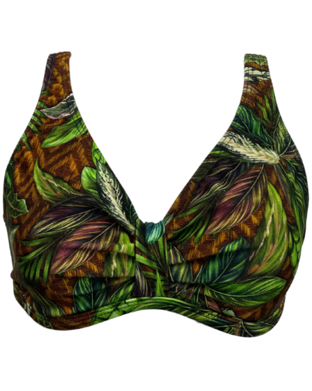 Top de Biquíni camiseta com detalhe frontal Ilha - Imagem 4