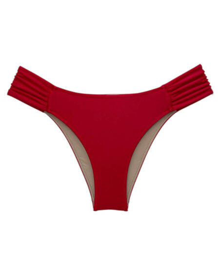 Tanga de biquíni lateral drapeado Lisos - Imagem 6