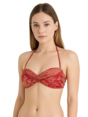 Top de Biquíni Tomara que Caia com Bojo Boho Chic