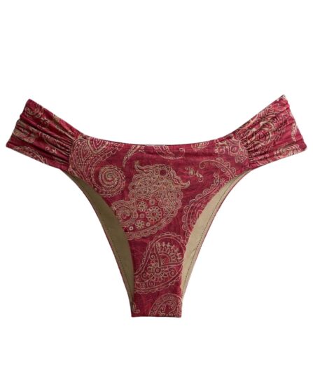 Tanga de Biquíni com Lateral Drapeada Boho Chic - Imagem 2