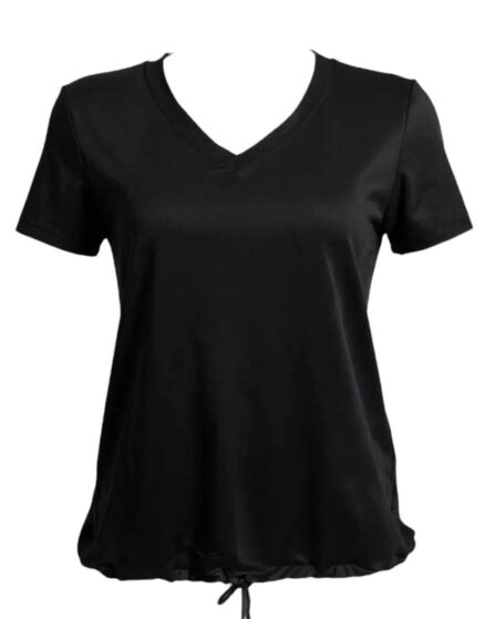 BLUSA MANGA Curta FEMININA FITNESS COM CORDÃO Cores - Imagem 5