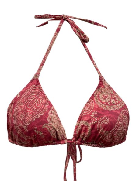 Top de biquíni cortininha com bojo removível Boho Chic - Imagem 2