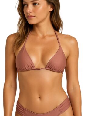 Top de biquíni modelo cortininha Trilobal Lisos