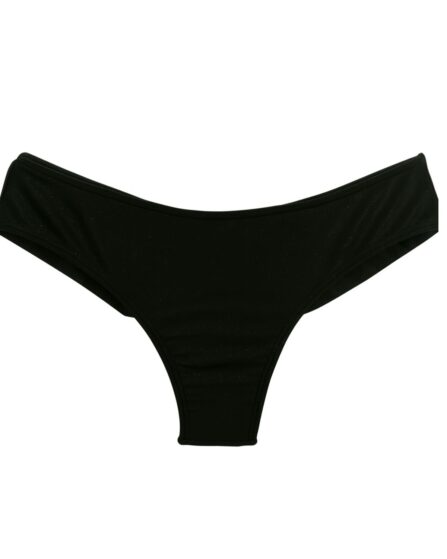 Tanga de biquíni básica cavada no bumbum Trilobal