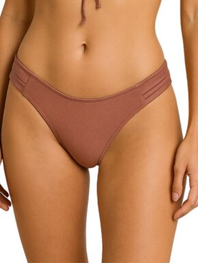 Tanga de biquíni lateral drapeado Cores Trilobal