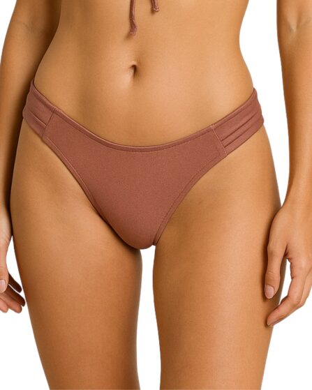 Tanga de biquíni lateral drapeado Cores Trilobal