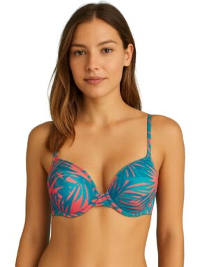 Top de biquíni Meia taça Blossom