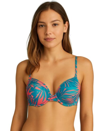 Top de biquíni Meia taça Blossom