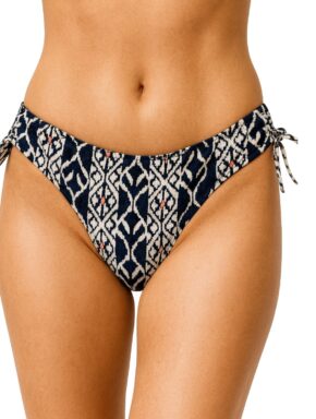 Tanga de Biquíni com Franzido Lateral Ikat
