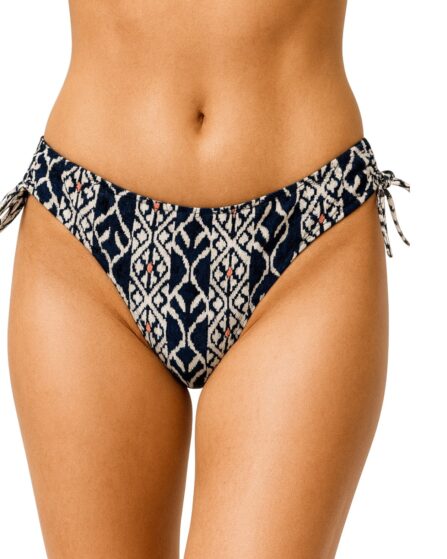 Tanga de Biquíni com Franzido Lateral Ikat