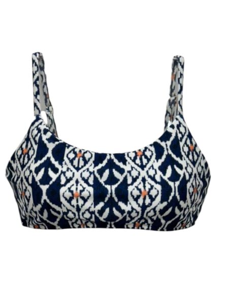 Top de biquíni básico com alças reguláveis Ikat - Imagem 4