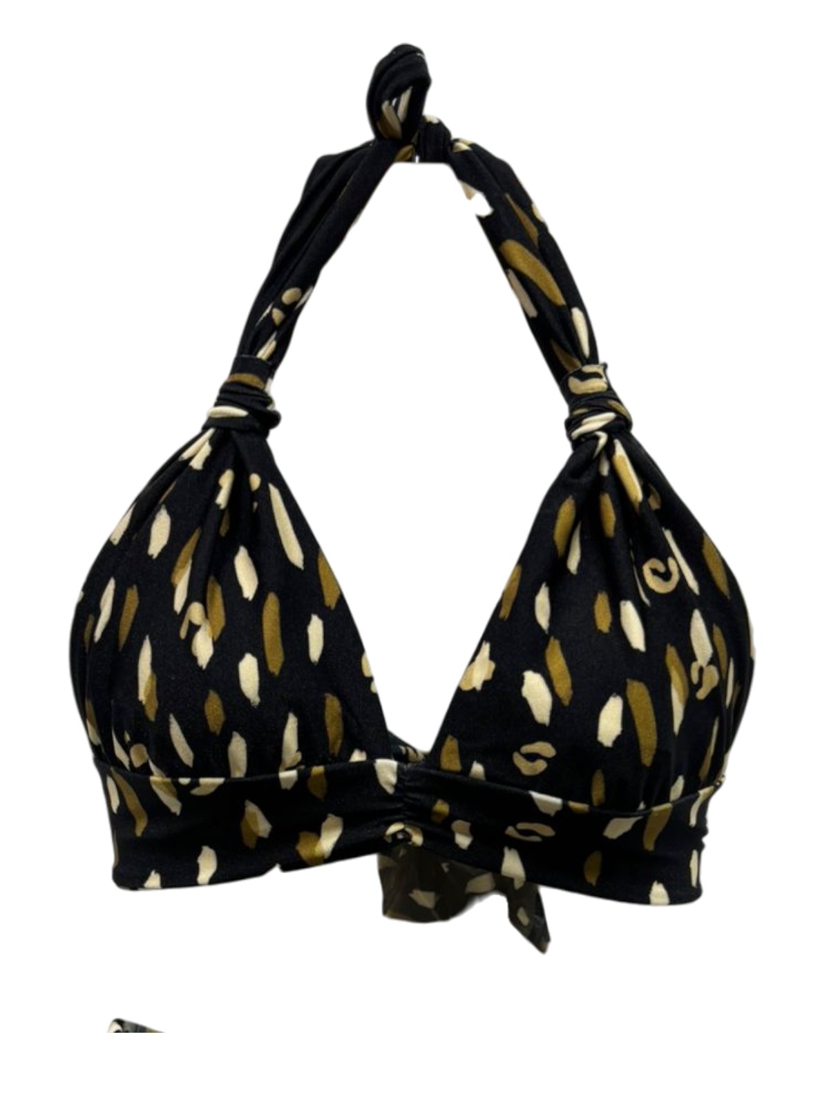 Top de biquíni Frente Única sem bojo Oliva Print - Imagem 4