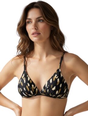 Top de Biquíni Transpassado Oliva Print