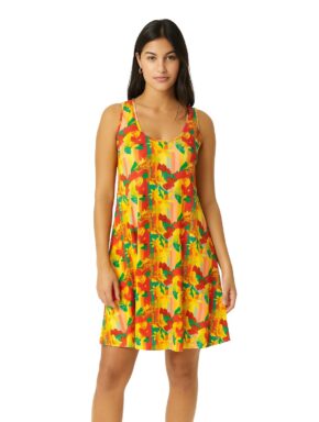 Vestido regata curto evasê Vitamina