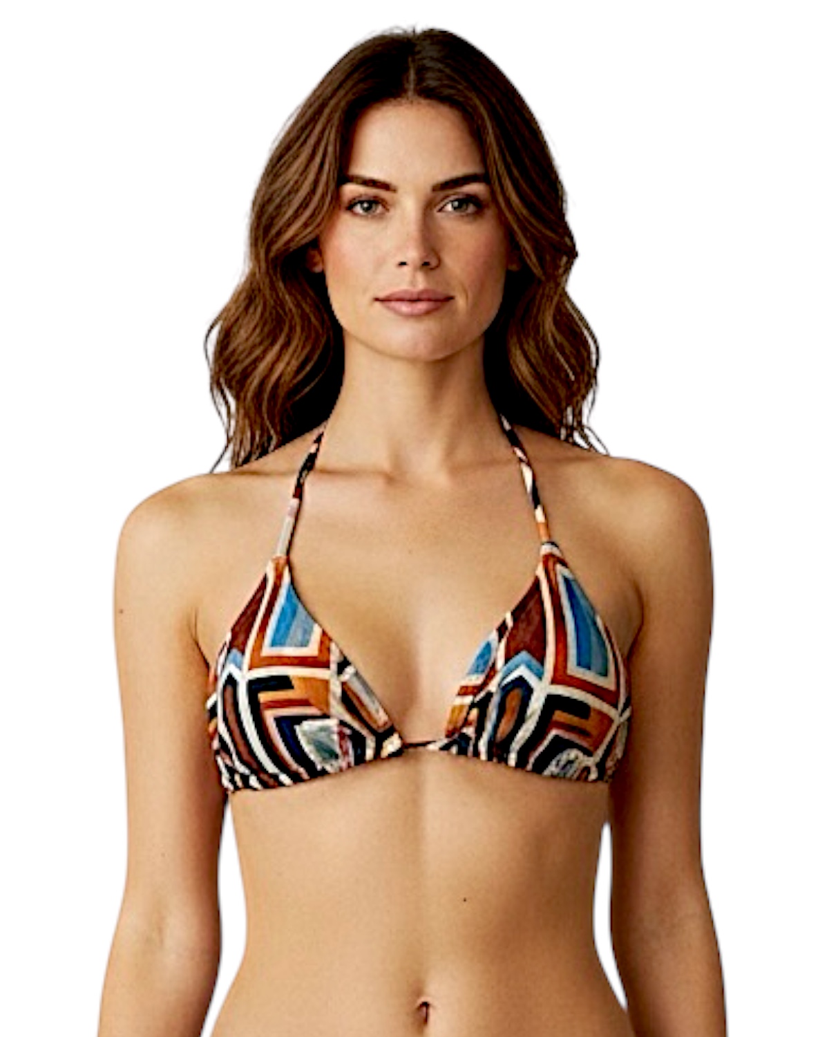 Top de biquíni cortininha com bojo removível Tess